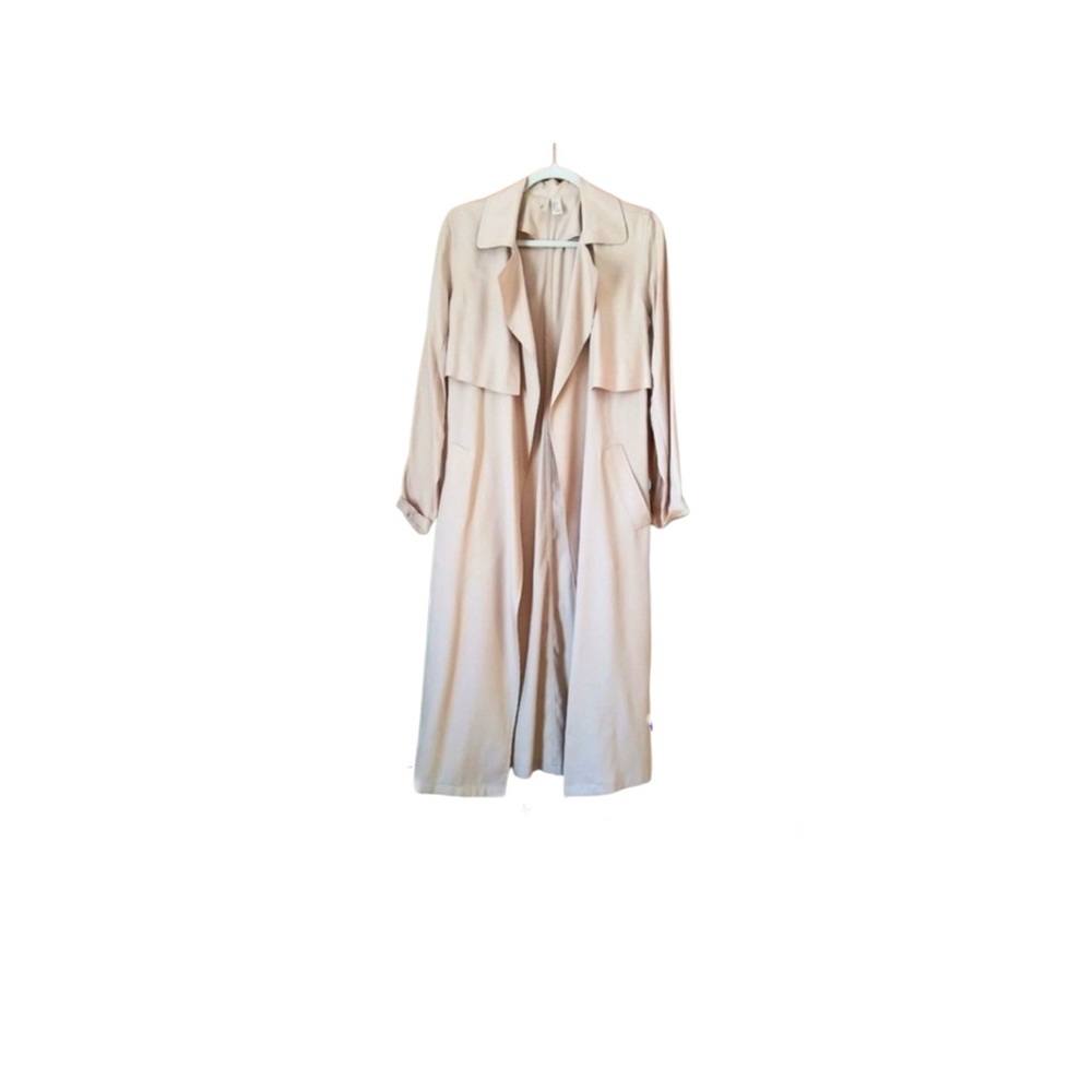 Long Beige Trench Coat
